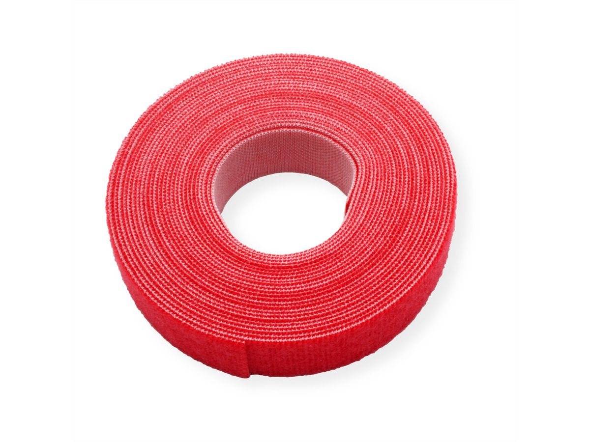 VELCRO® ONE-WRAP® Klettbandstreifen 20mm, unperforiert, rot, 5 m