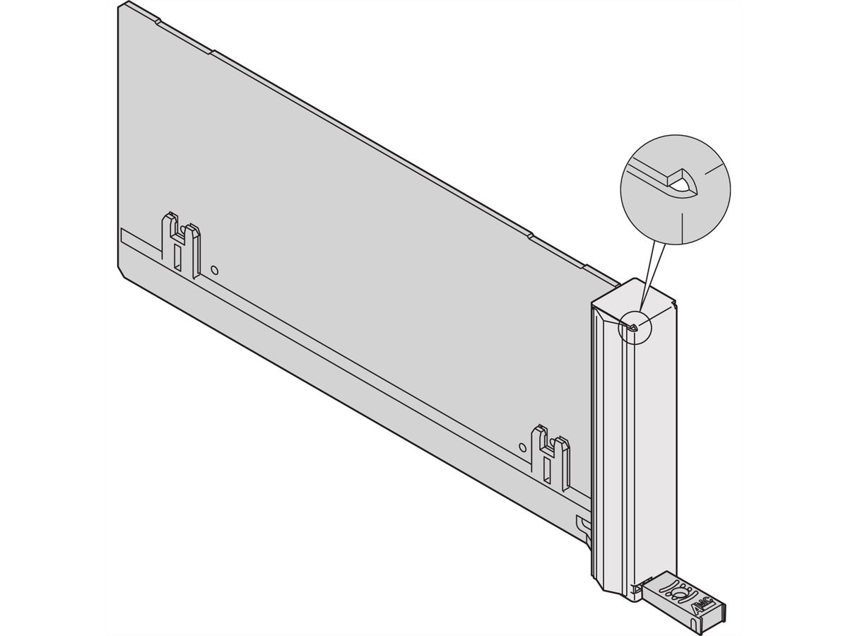 SCHROFF Filler-Modul ECO mit starrem Griff - AMC BLINDMODUL C D
