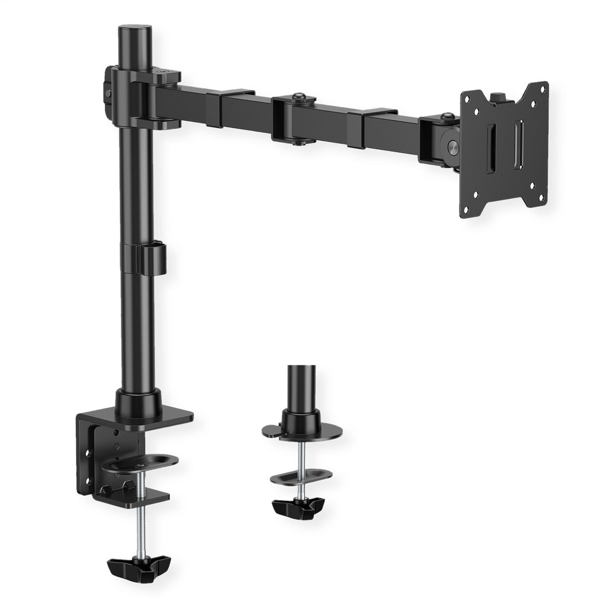 VALUE LCD-Arm, Trägerstange, 4 Gelenke, Tischmontage, 17-49 Zoll, bis 20 kg