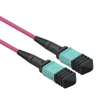 VALUE MPO-Trunk-Kabel 50/125µm OM4, MPO/MPO, TYPE A, violett, 10 m