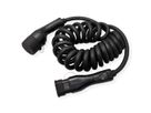 ROLINE E-Auto Ladekabel Typ2, 3-phasig, 480VAC (3P+N+E), 16 A, 11 kW, Spiralkabel, 3 m