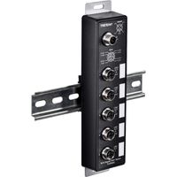 TRENDnet TI-XPG50 PoE+ Railway Switch, 5-Port Industrial EN50155 M12 Gigabit