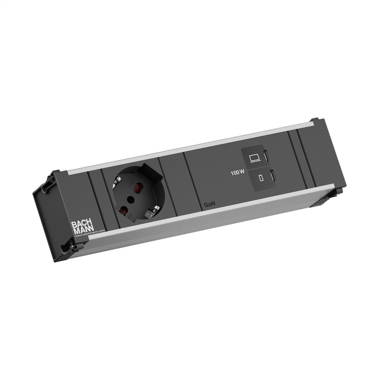 BACHMANN CONI 1xP40, 1xUSB C/C 100W L=0,2m