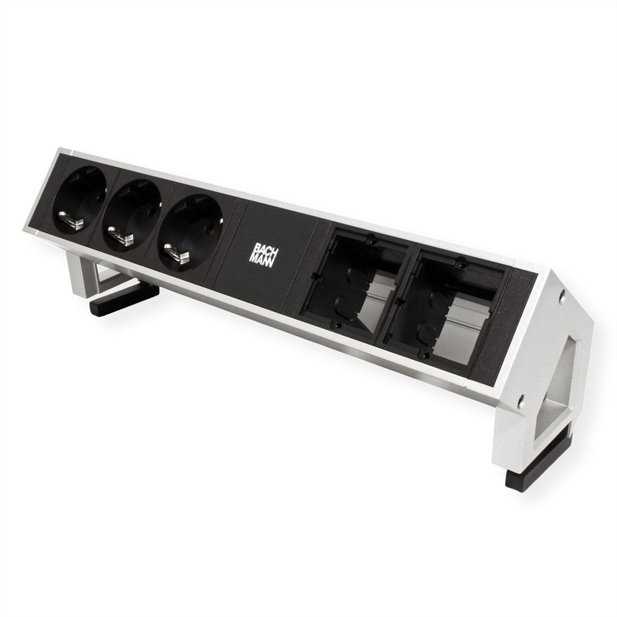 BACHMANN DESK2 3x Schutzkontakt 2x ABD GST18 Inox