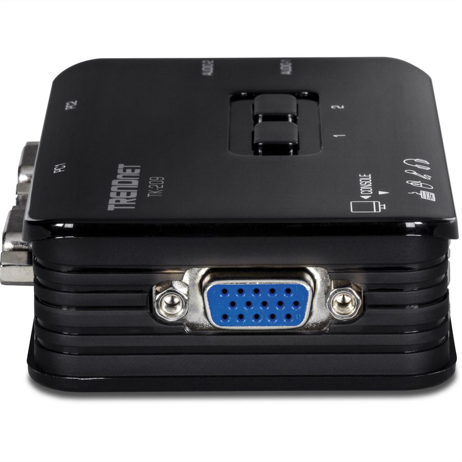 TRENDnet TK-209K KVM Switch 2-Port USB Kit mit Audio