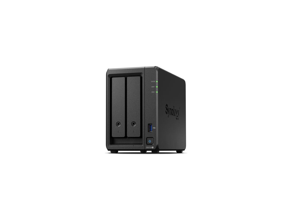 Synology DiskStation DS723+ NAS & Speicherserver Tower Eingebauter Ethernet-Anschluss Schwarz R1600