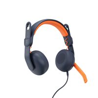 Logitech Zone Learn Kopfhörer Kabelgebunden Kopfband Ausbildung Blau, Orange