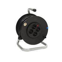 BACHMANN Kabeltrommel 4-fach mit Thermoschutz, 25 m