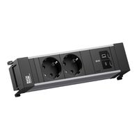 BACHMANN POWER FRAME 2xCEE7/3, 1xUSB C/C 65W L=0,2m