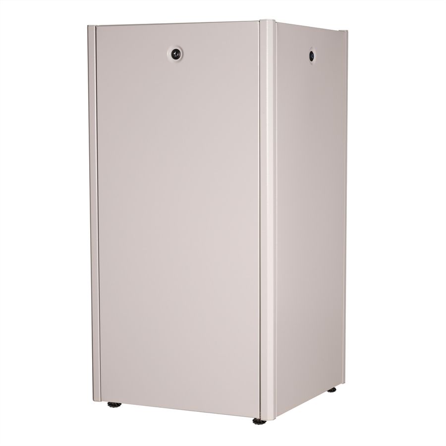 ROLINE 19-Zoll Netzwerkschrank Basic 22 HE, 600x600 BxT Glastür grau