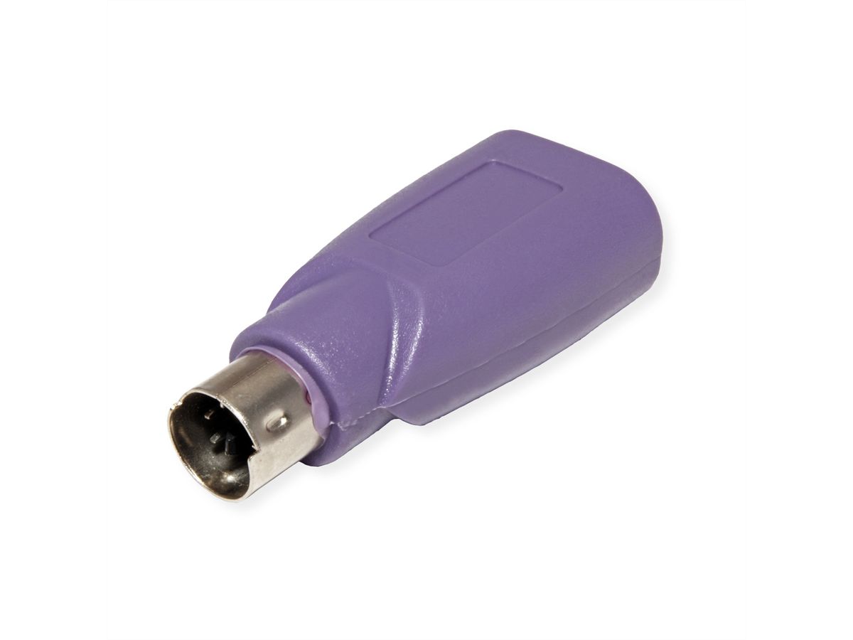 VALUE PS/2 - USB Tastatur-Adapter, violett