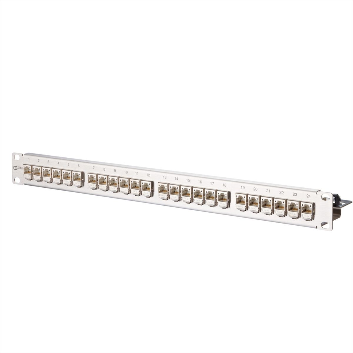METZ CONNECT C6Amodul 24 Port 180°M 1HE, silberfarben