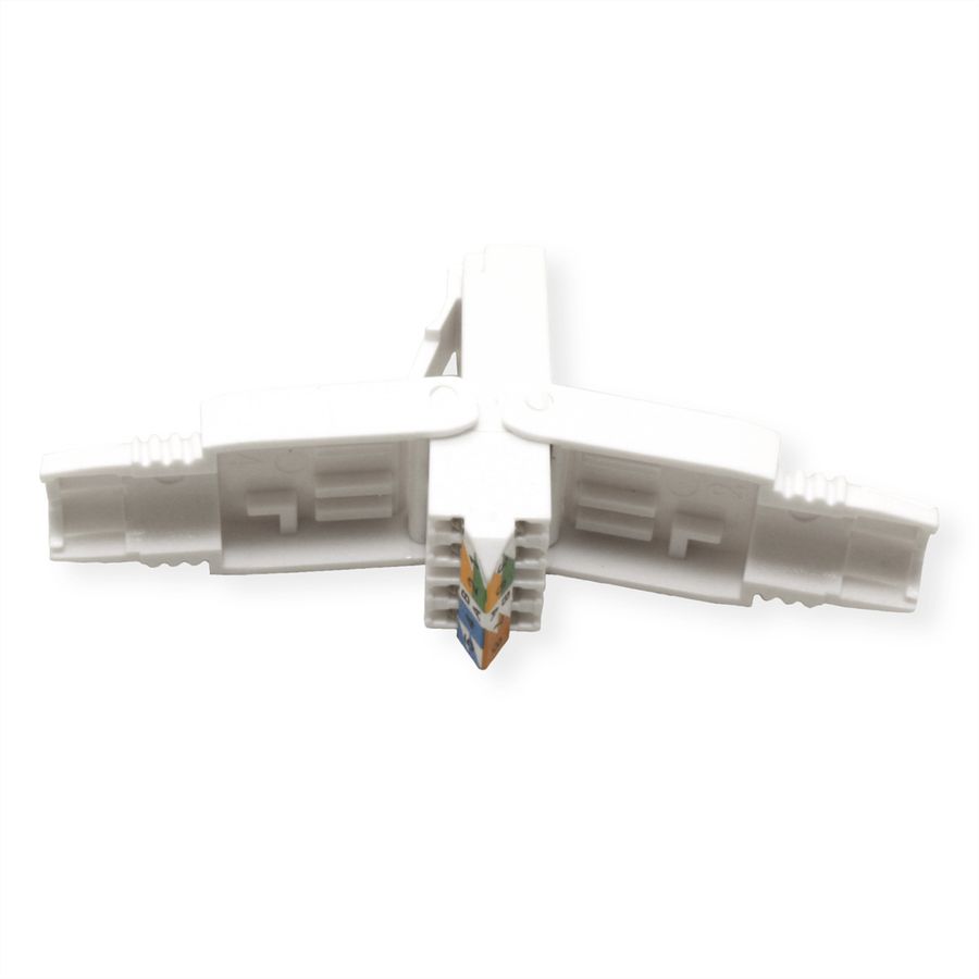 ROLINE feldkonfektionierbarer RJ-45 Stecker Cat.6A (Class EA), UTP, weiß