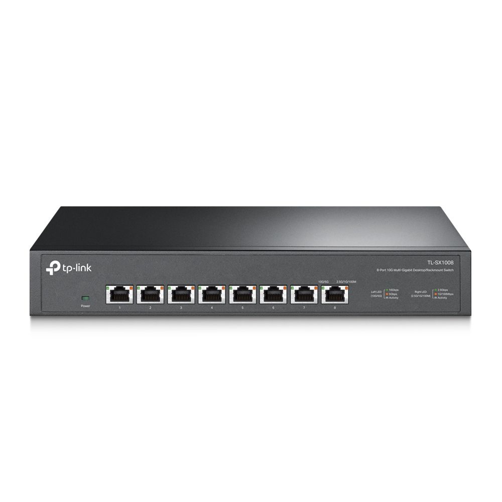TP-Link TL-SX1008 Netzwerk-Switch Unmanaged 10G Ethernet (100/1000/10000) 1U Schwarz