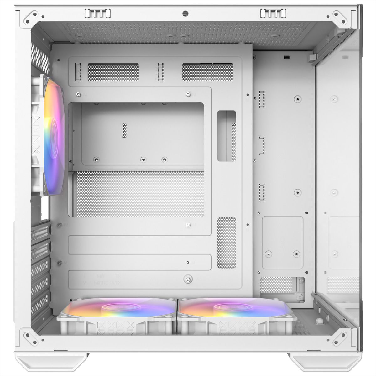 ANTEC CX60M ARGB PC Gehäuse Mini Tower Micro-ATX, weiß