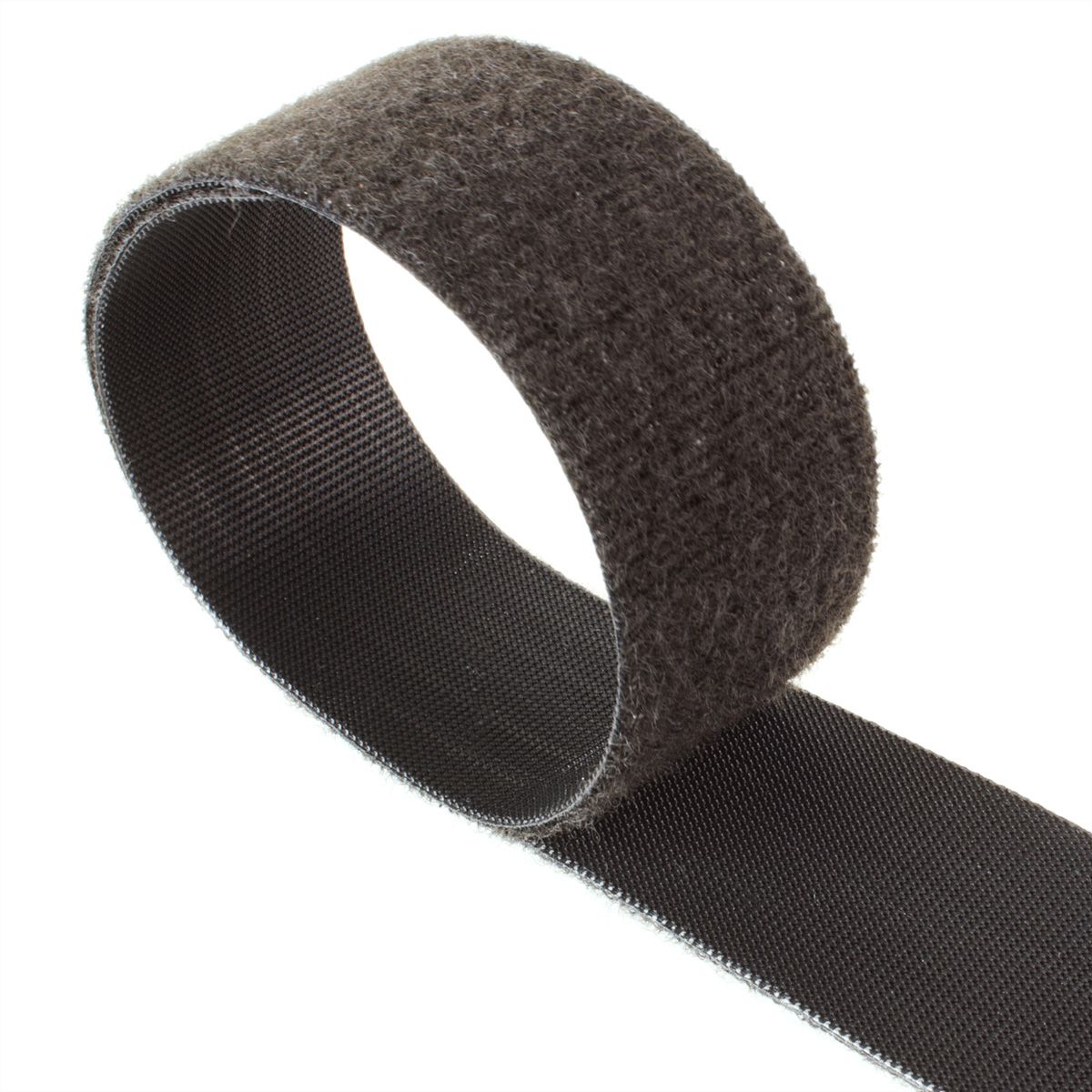 VELCRO® One Wrap® Band 20 mm breit, flammhemmend, schwarz, 25 m
