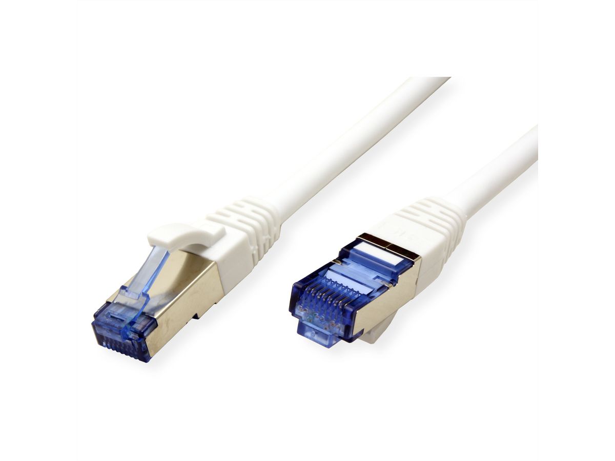 VALUE Patchkabel Kat.6A (Class EA) S/FTP (PiMF), LSOH, weiß, 0,3 m