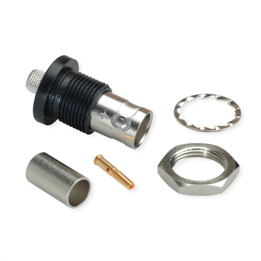 TELEGÄRTNER BNC-Kabeleinbaubuchse 75 Ohm für RG-59B/U, isoliert