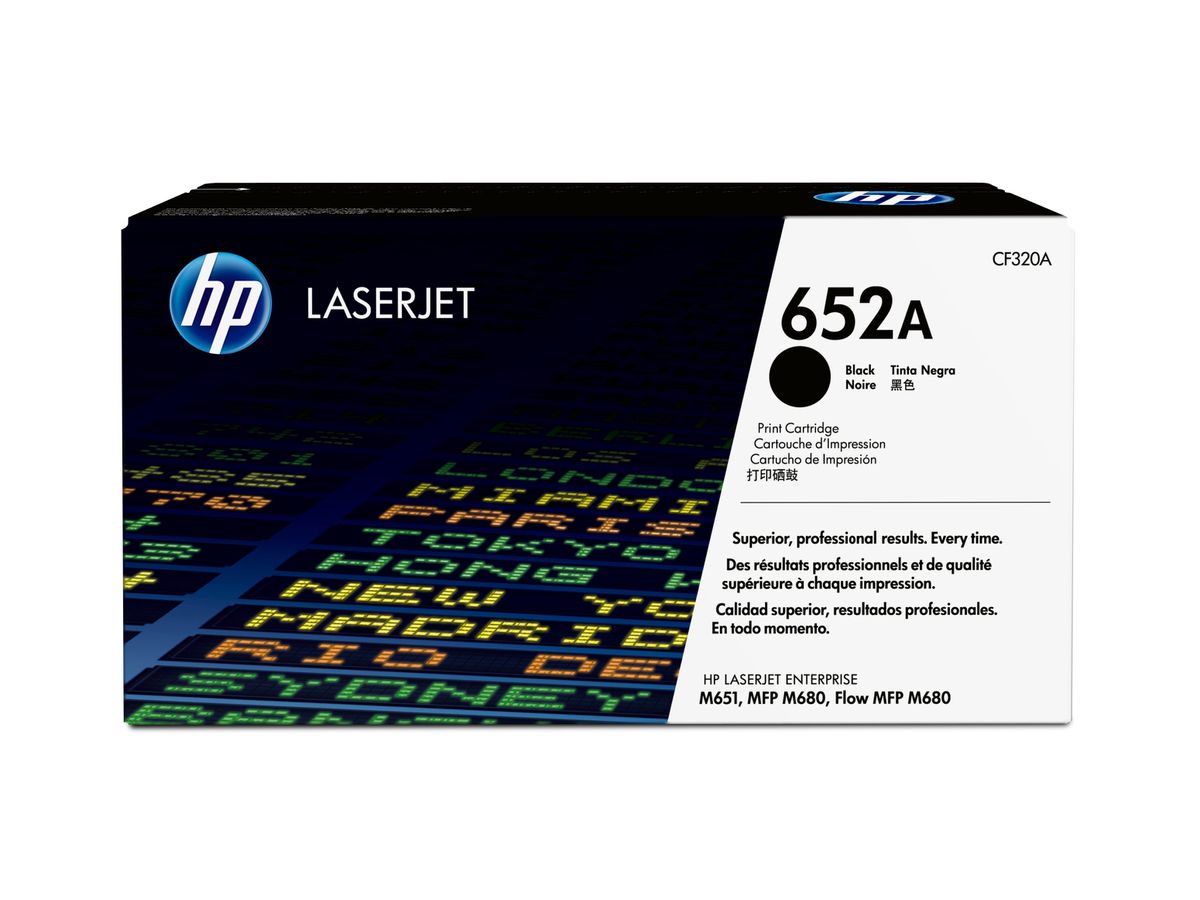 HP 652A Schwarz Original LaserJet Tonerkartusche