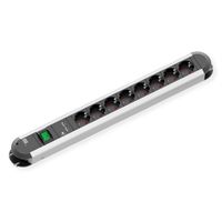 BACHMANN PRIMO Steckdosenleiste 8x Schutzkontakt, 2x USB-Ladeport, Schalter, 1,75 m