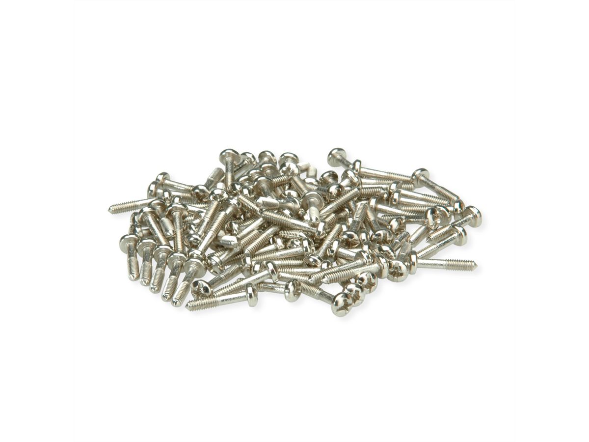 SCHROFF Halsschraube mit Kreuzschlitz/Schlitz - HALSSCHR. M2.5X12.3 KR.100ST