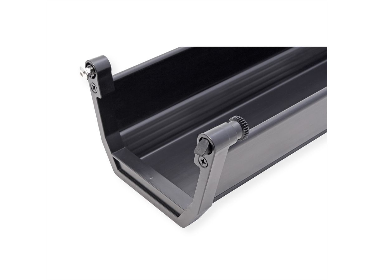 ROLINE Easy2Open Kabelkanal, Untertischmontage, schwarz, 44,9 cm