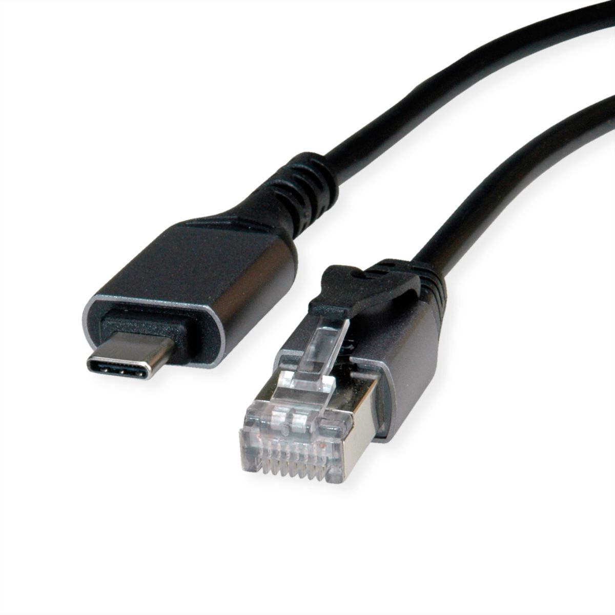 VALUE USB-C zu Gigabit Ethernet Konverterkabel, schwarz, 1 m