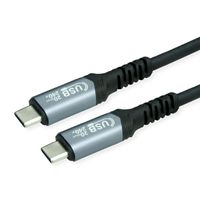 VALUE USB4 Gen2x2 Kabel, C–C, ST/ST, 4K UHD-1, 20Gbit/s, 240W, schwarz, 2 m