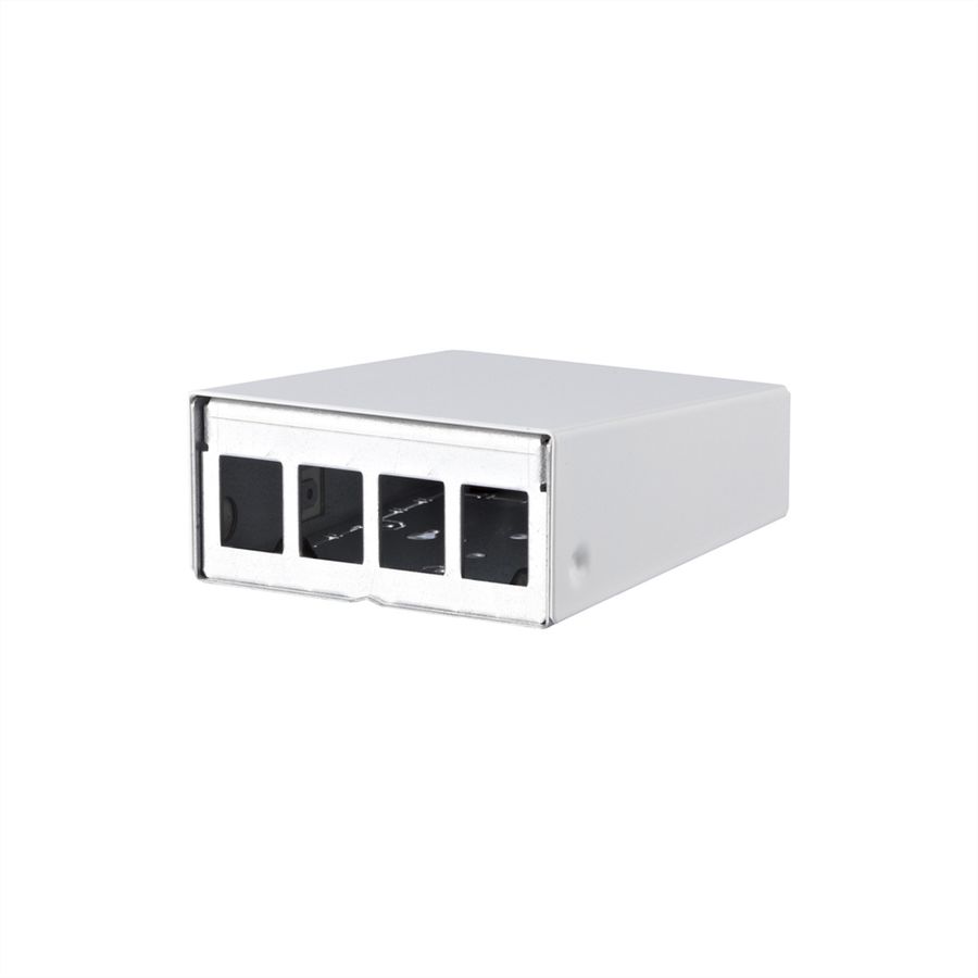 METZ CONNECT Keystone AP-Gehäuse 4 Port reinweiß RAL9010