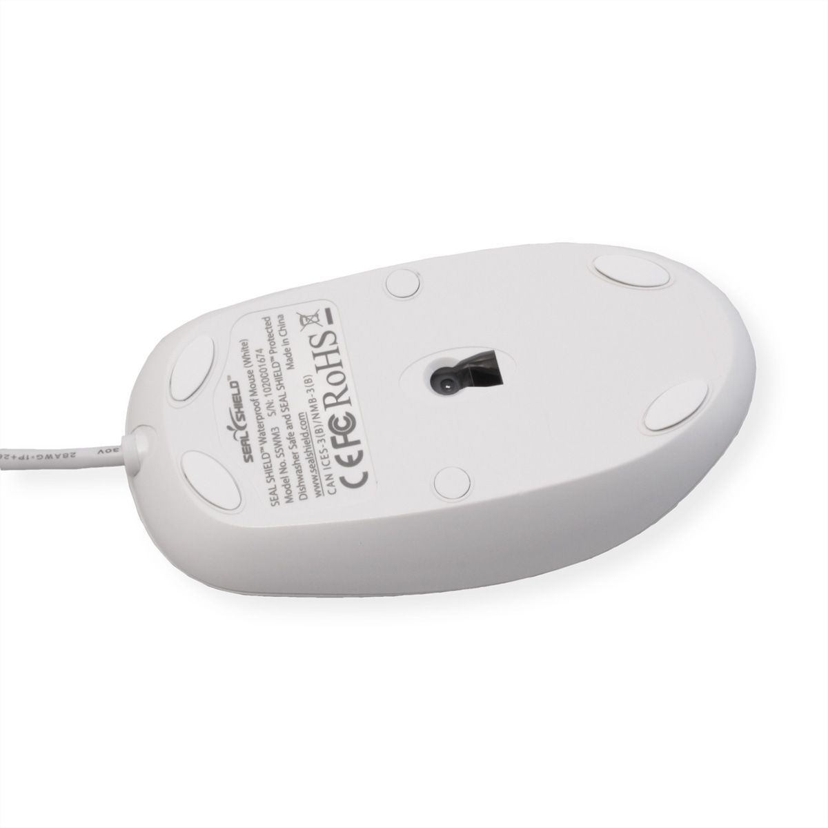 SEAL SHIELD Scroll Wheel Mouse white SSWM3