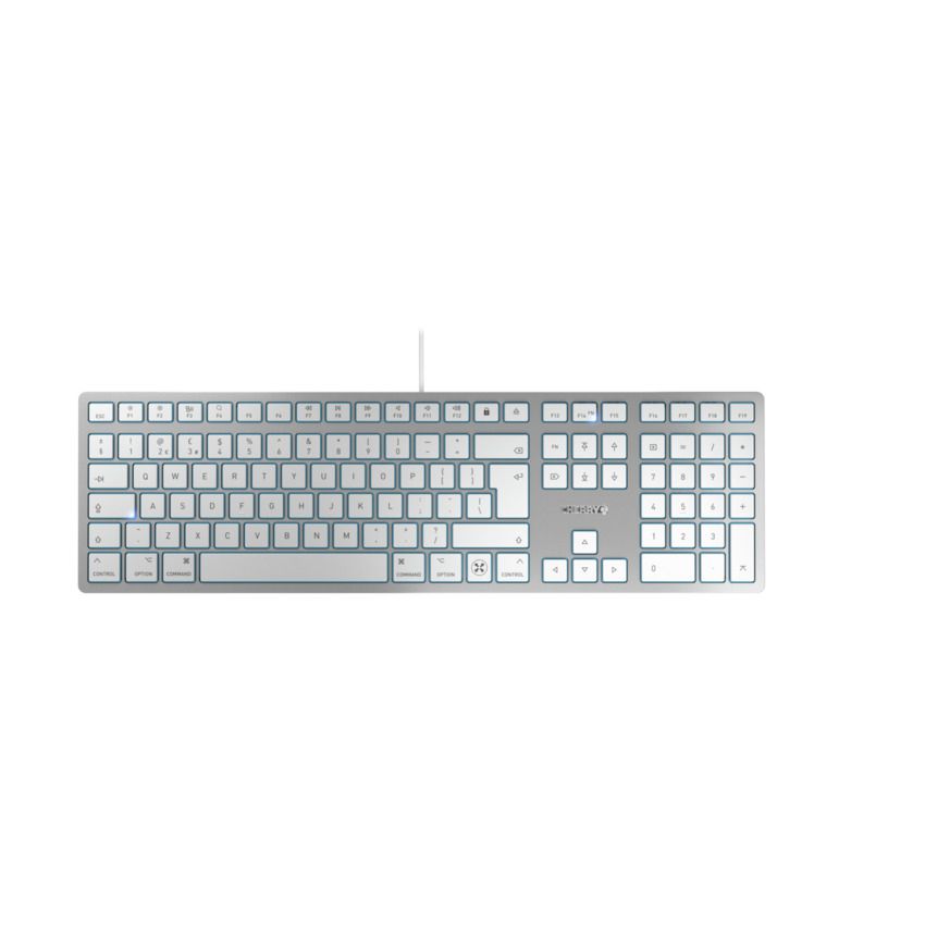 CHERRY KC 6000C FOR MAC Tastatur Universal USB QWERTY Englisch Silber