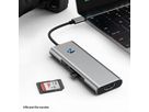 VALUE USB Typ C Docking Station, HDMI 4K60, 3x USB A + Typ C PD, 1x SD/MicroSD (TF)