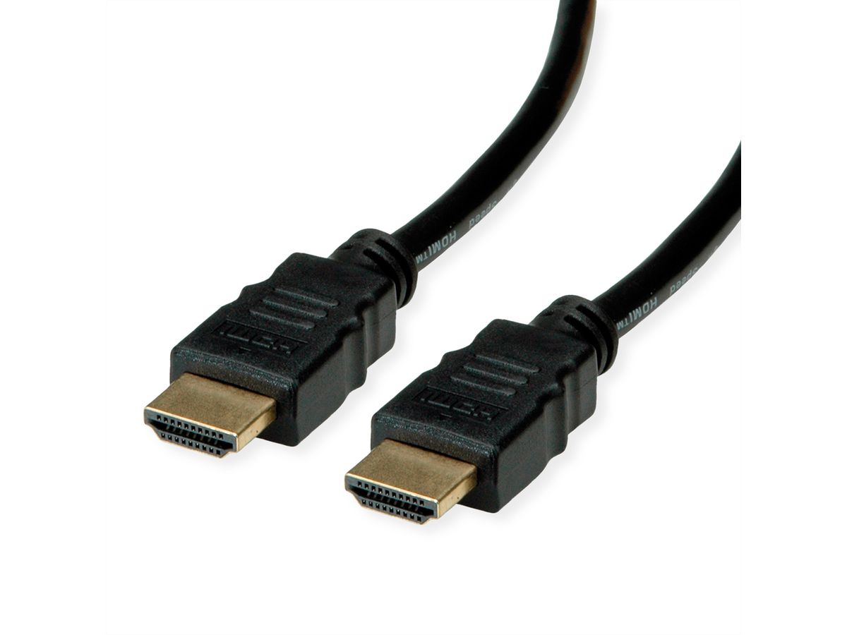 ROLINE RM 8K HDMI Ultra HD Kabel mit Ethernet, ST/ST, schwarz, 2 m
