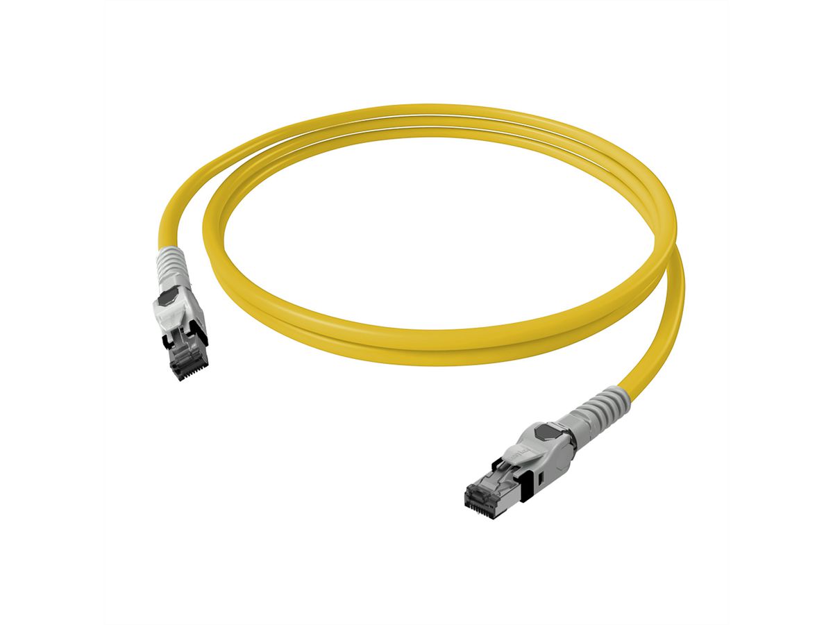 EasyLan VarioBoot Patchkabel Kat.6A, S/FTP, gelb, 2 m