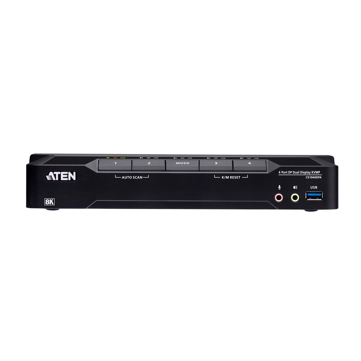ATEN CS1944DPA 4-Port USB 3.0 8K DP KVM, DUAL View