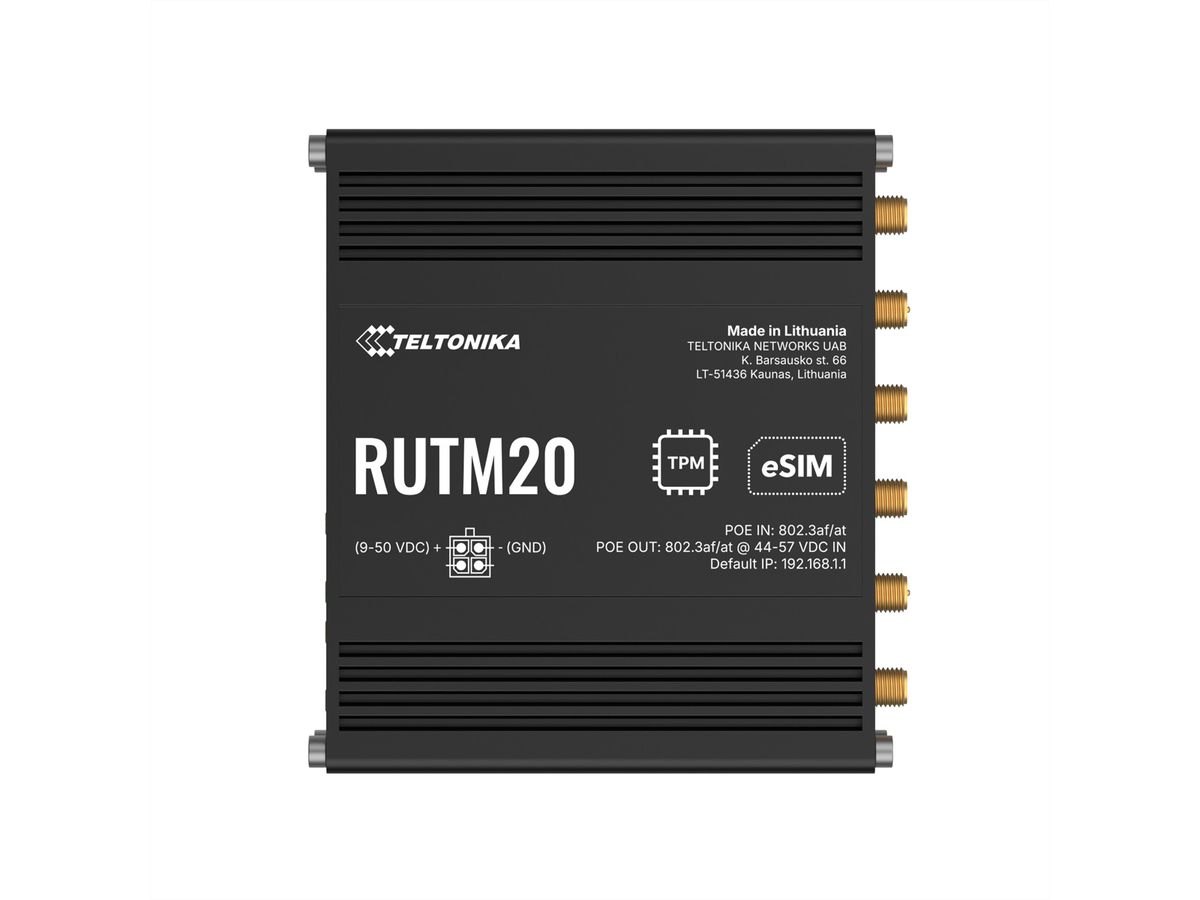 TELTONIKA RUTM20 5G Router PoE Dual SIM und eSIM
