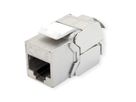 VALUE Kat.8 (Class I) Keystone, geschirmt, werkzeuglos, silberfarben