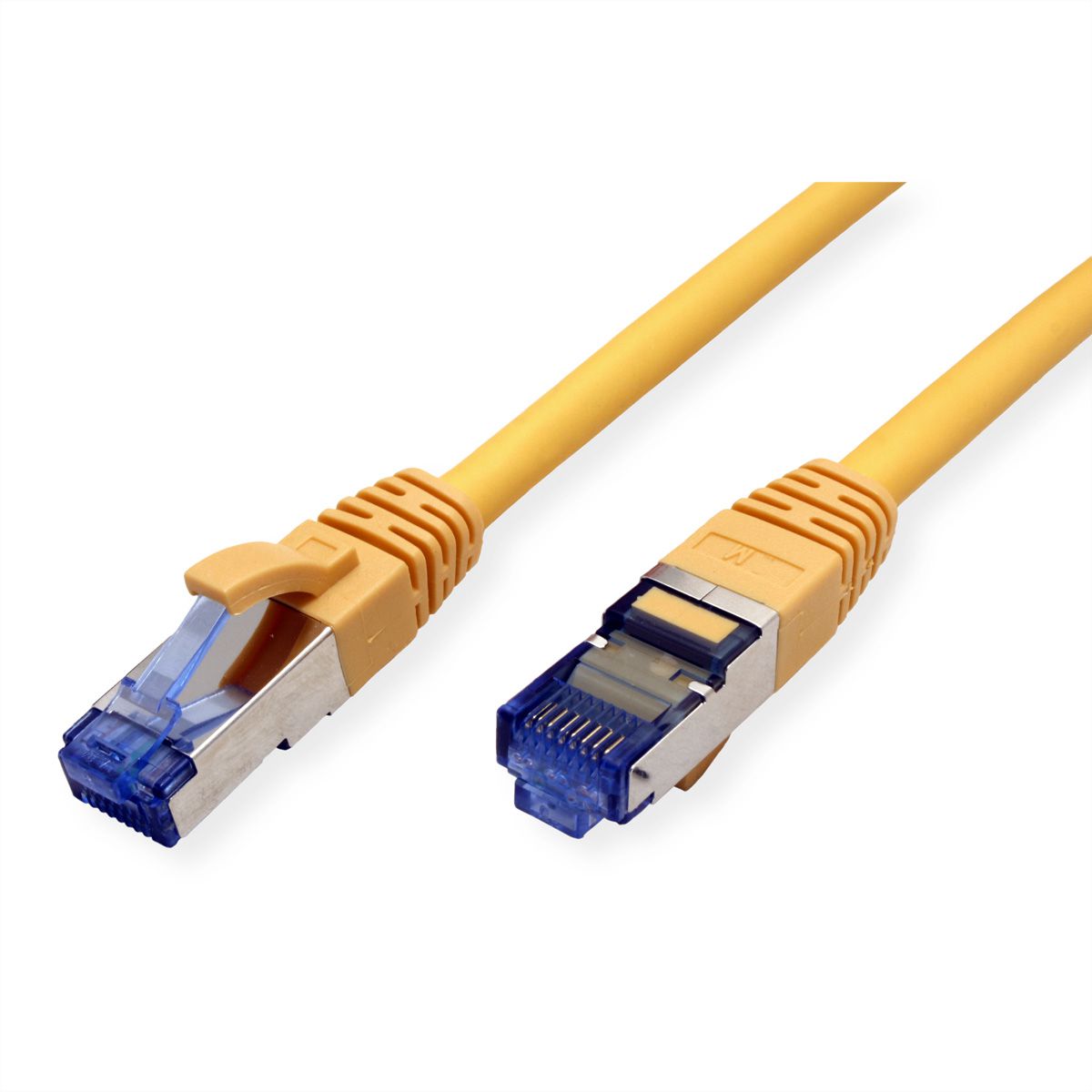 VALUE Patchkabel Cat.6A (Class EA) S/FTP (PiMF), LSOH, gelb, 0,5 m