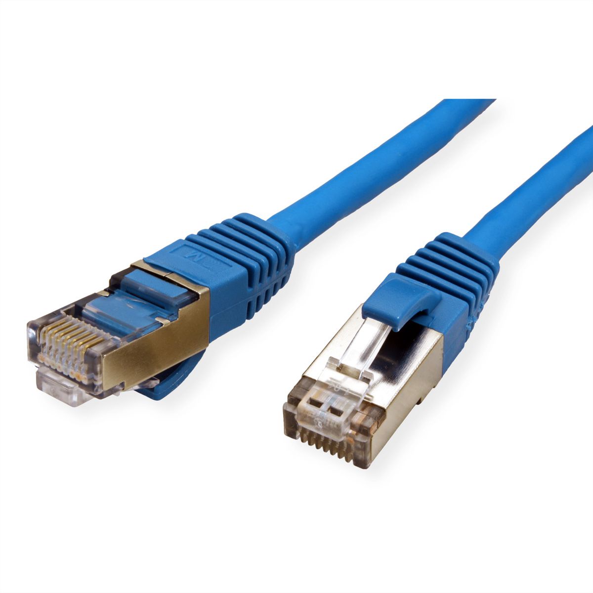 VALUE Patchkabel Cat.6 (Class E) S/FTP (PiMF), LSOH, blau, 2 m
