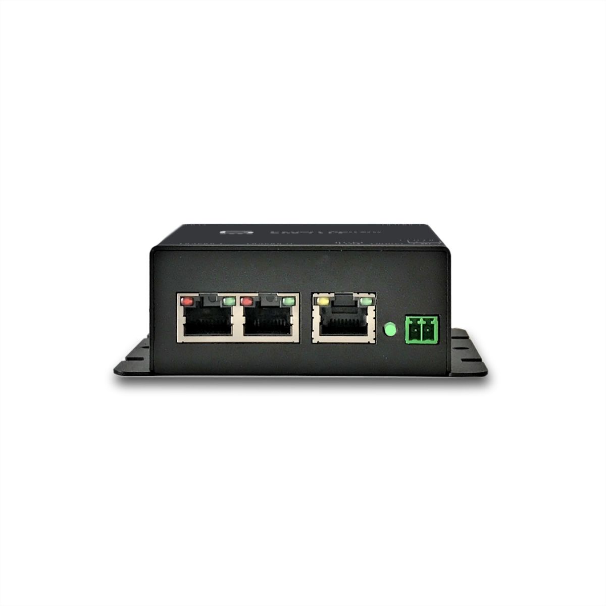 GUDE 721412 Expert LAN-Sensor für Temperatur, Luftfeuchte und I/O-Monitoring, PoE