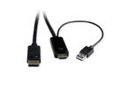 ROLINE HDMI-Kabel UltraHDTV - DisplayPort, ST/ST, schwarz, 1 m