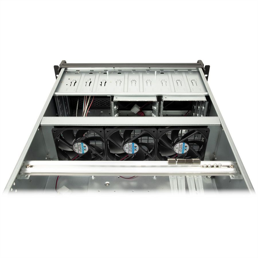 19" Servergehäuse 4U-4129L, 4HE, lange Version, schwarz