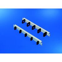 SCHROFF 19"-Frontplatte mit Kunststoff-Kabelösen - FRONTPL.M.KABELOESEN 47HX50B