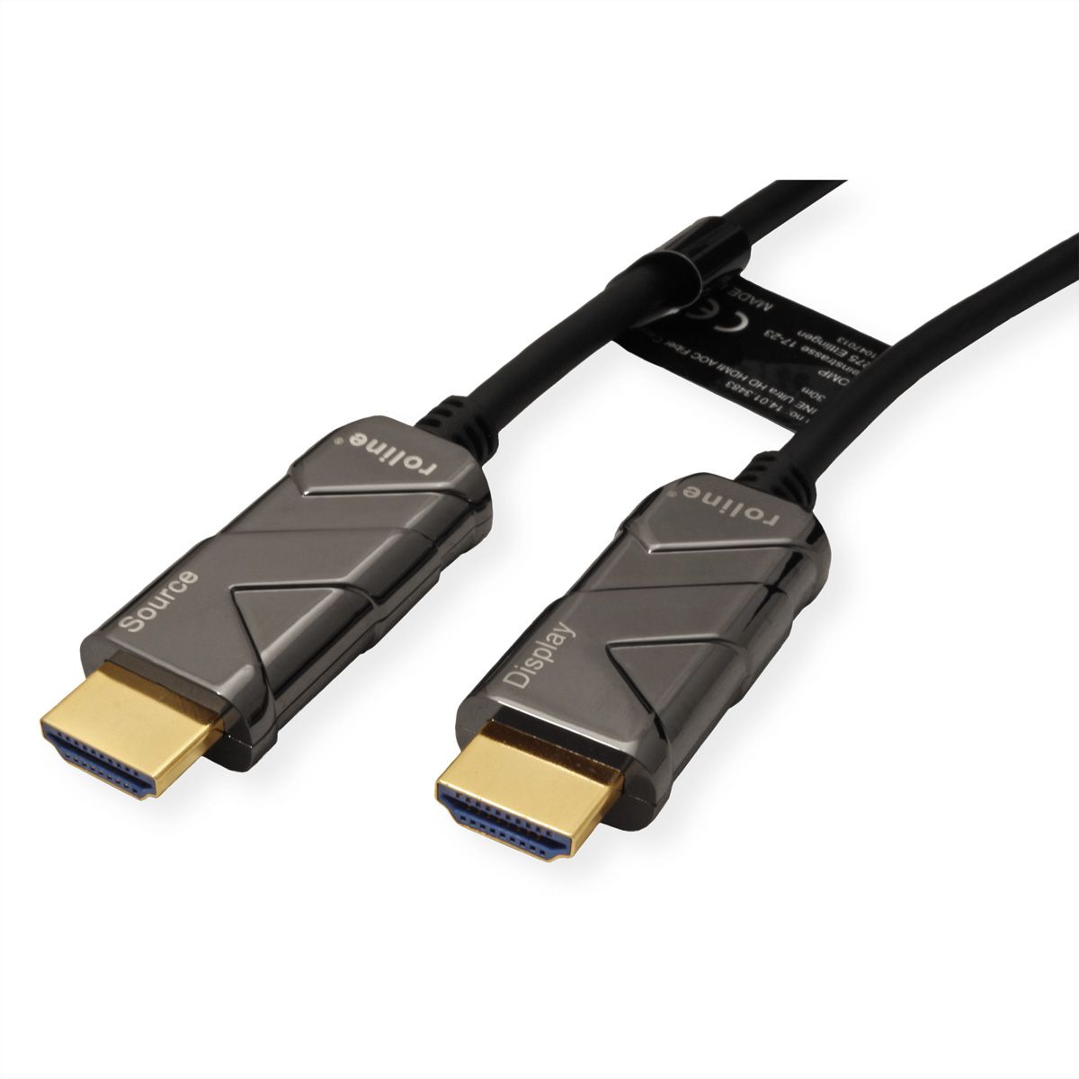ROLINE Ultra HDMI Aktiv Optisches 8K Kabel, 10 m