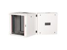 ROLINE 19-Zoll Wandgehäuse Pro 12 HE, 600x600 BxT zweiteilig schwenkbar grau