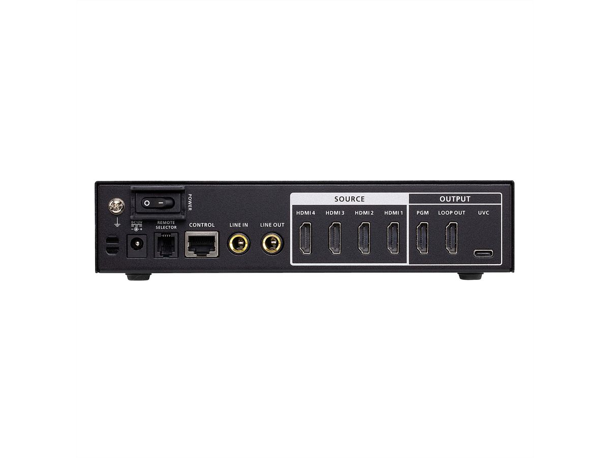 ATEN UC3430 CAMLIVE PRO 4K HDMI-zu-USB-Videokreuzschiene mit 4 Eingängen