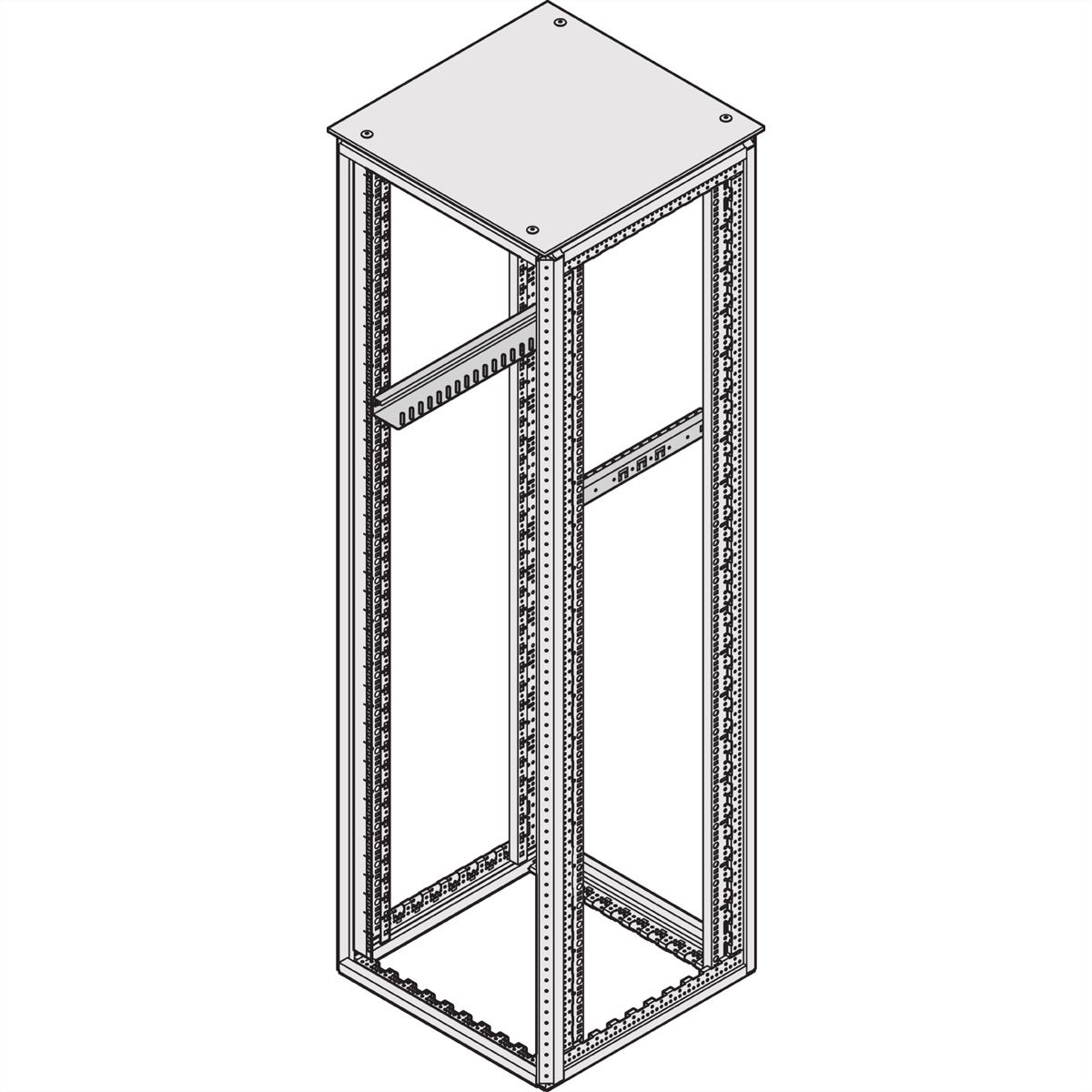 SCHROFF Schwerlastgleitschiene 100 kg - GLEITSCHIEN/SCHWERL. 300 2X