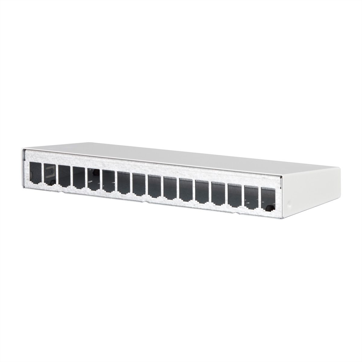 METZ CONNECT Modul AP-Gehäuse 16 Port reinweiß RAL9010