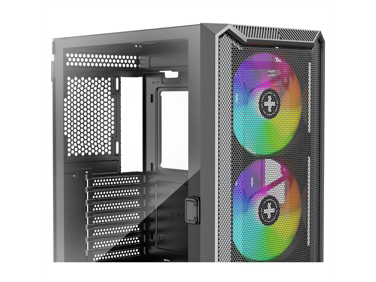 Xilence Xilent Blade II X613 RGB Gaming PC Gehäuse, RGB ATX Midi Tower