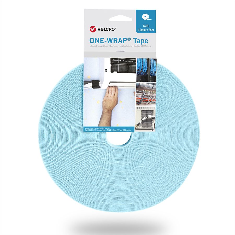 VELCRO® One Wrap® Band 50 mm breit, türkis, 25 m